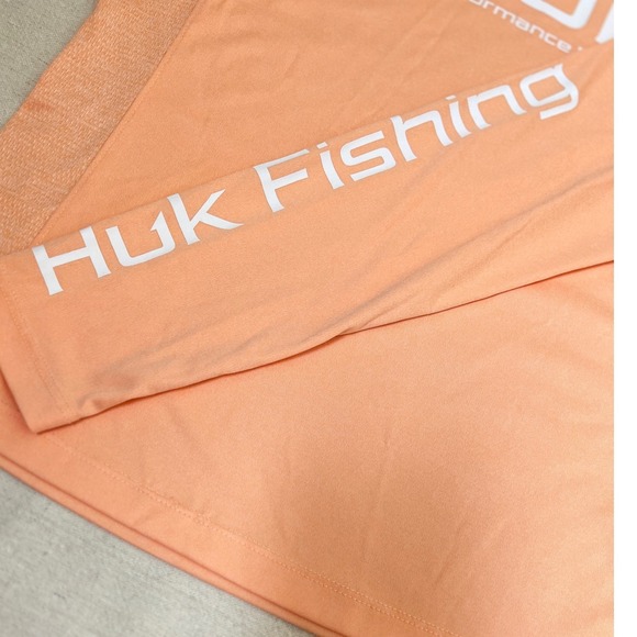 Huk Pursuit Heather Long Sleeve Performance Crewneck Women's Small 50+ UPF - Picture 6 of 9